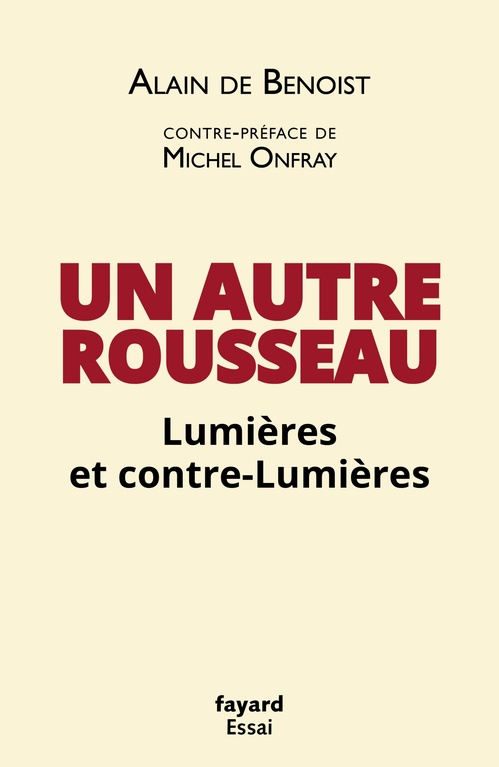 ebook cover of Un autre Rousseau, by Alain de Benoist