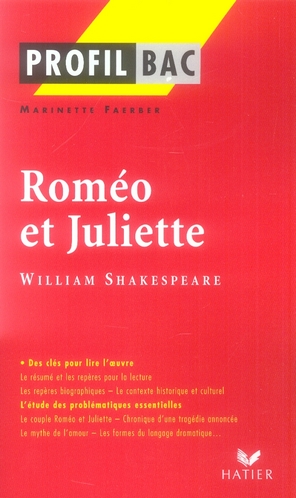 Couverture ebook de Profil - Shakespeare (William) : Roméo et Juliette, de Marinette Faerber