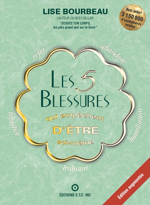 Couverture ebook de Les 5 blessures qui empêchent d'être soi-même, de Lise Bourbeau