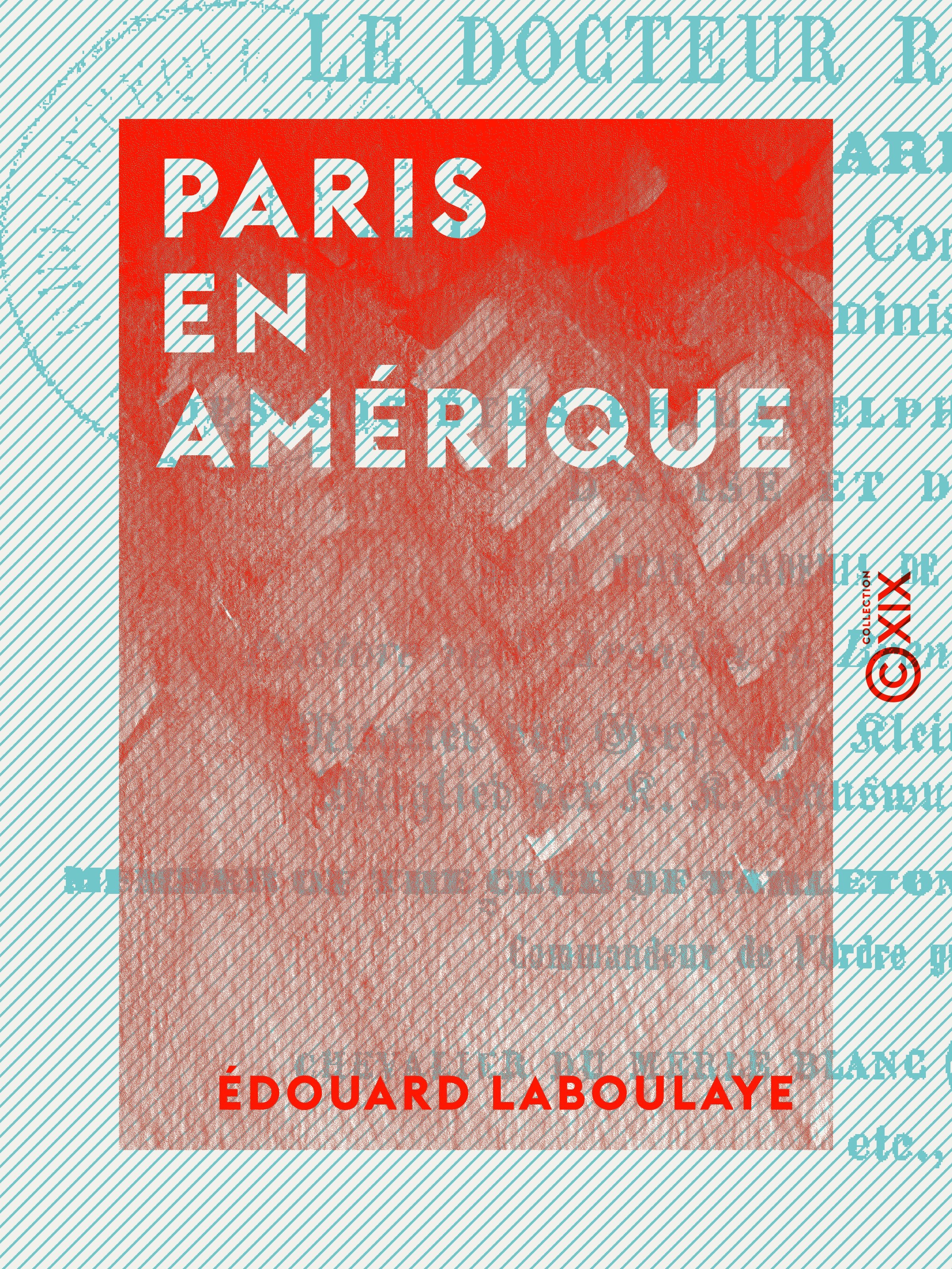 ebook cover of Paris en Amérique, by Edouard Laboulaye