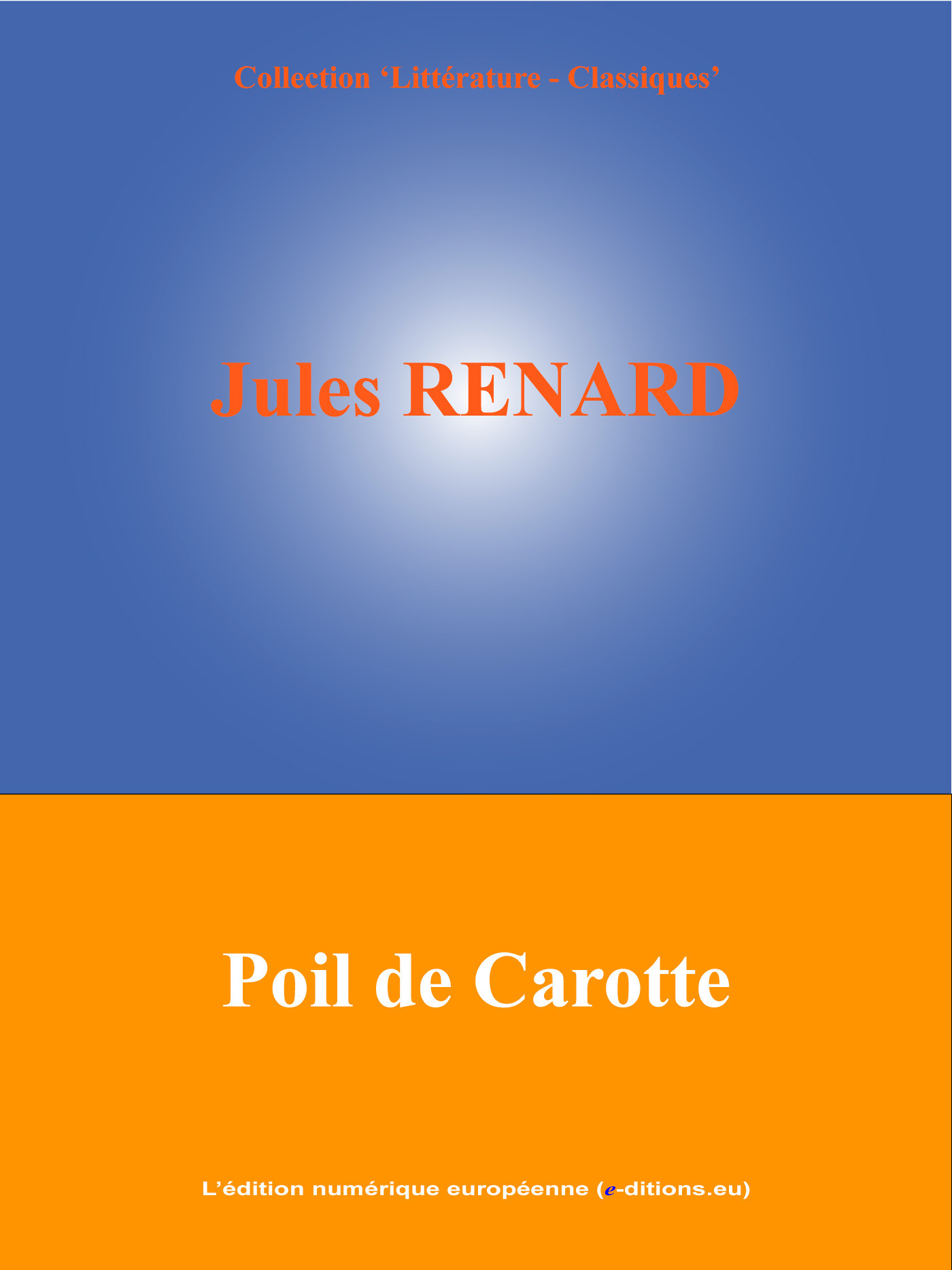 ebook cover of Poil de Carotte, by Jules Renard