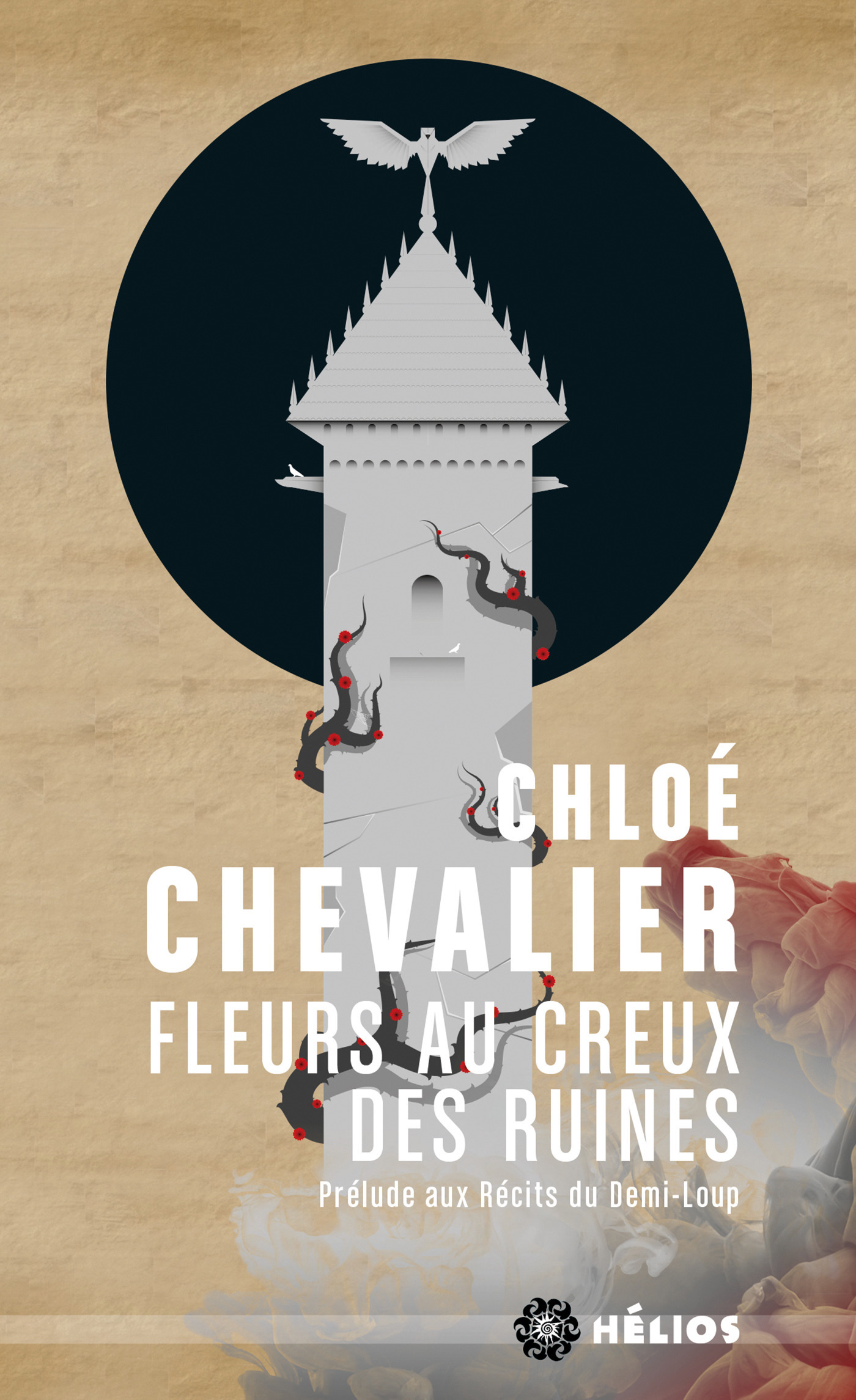 Couverture ebook de Fleurs au creux des ruines, de Chloé Chevalier