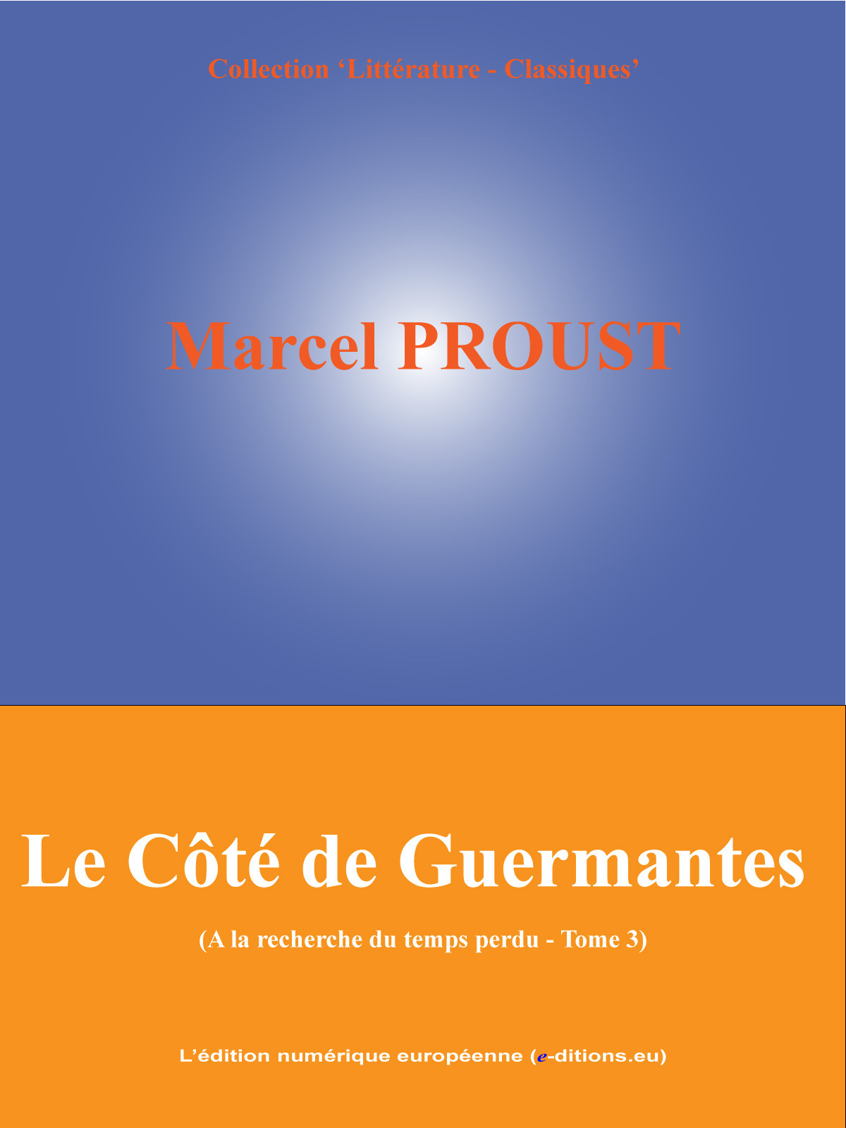 Couverture ebook de Le Côté de Guermantes, de Marcel Proust