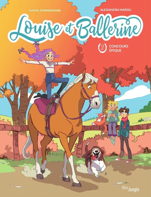 Couverture ebook de Louise et ballerine - Tome 2 - Concours épique, de Naima Murail-Zimmermann