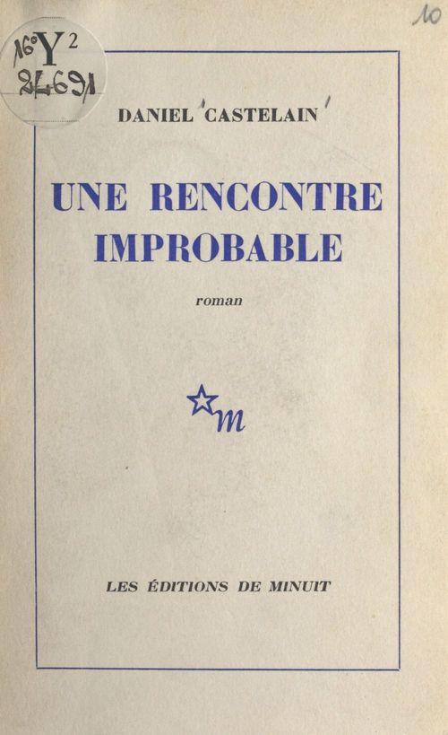Couverture ebook de Une rencontre improbable, de Daniel Castelain
