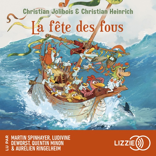 audiobook cover of Les P'tites Poules - Tome 21 La fête des fous, by Christian Jolibois, Christian Heinrich