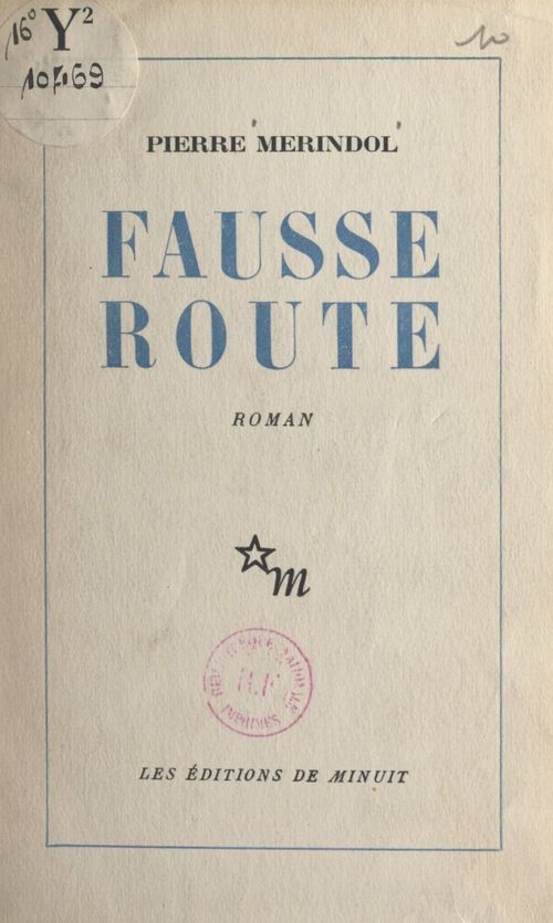 Couverture ebook de Fausse route, de Pierre Merindol