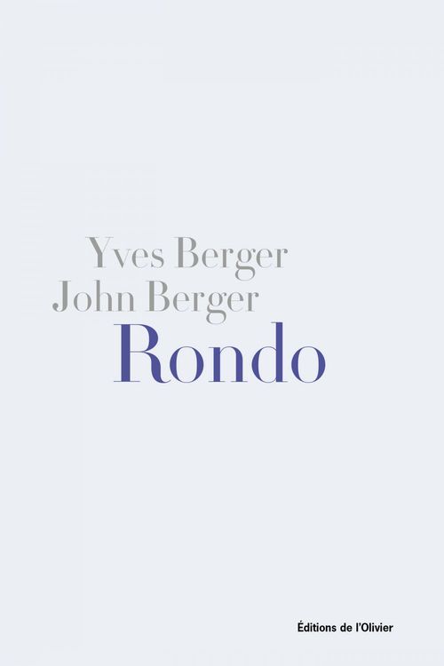 Couverture ebook de Rondo. Une élégie pour Beverly, de John Berger, Yves Berger