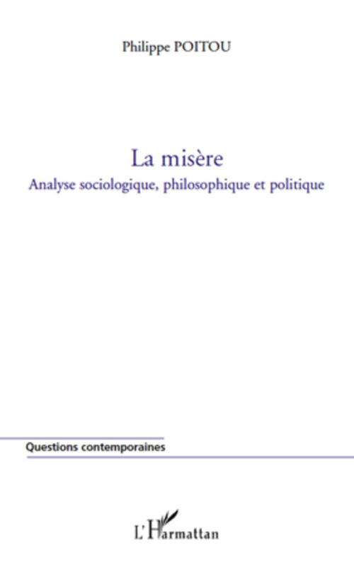 ebook cover of La misère, by Philippe Poitou