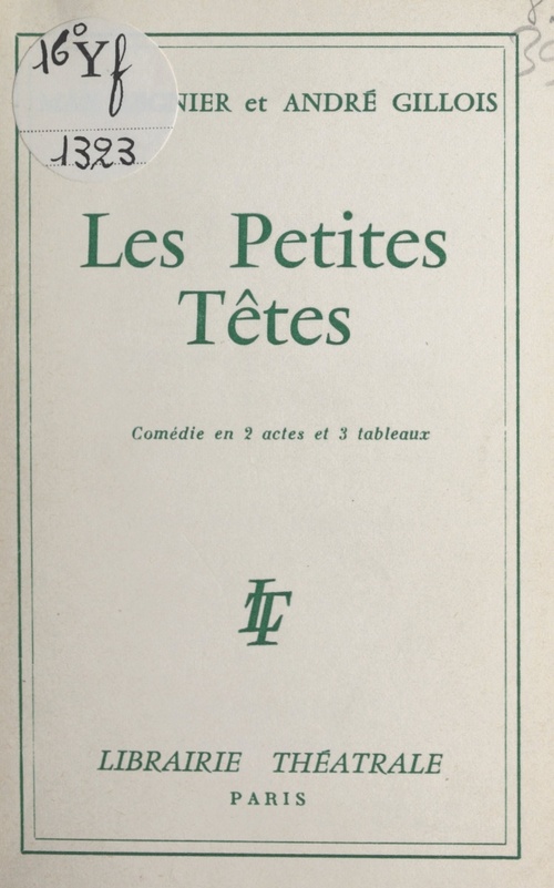 ebook cover of Les petites têtes, by Andre Gillois, Max Regnier