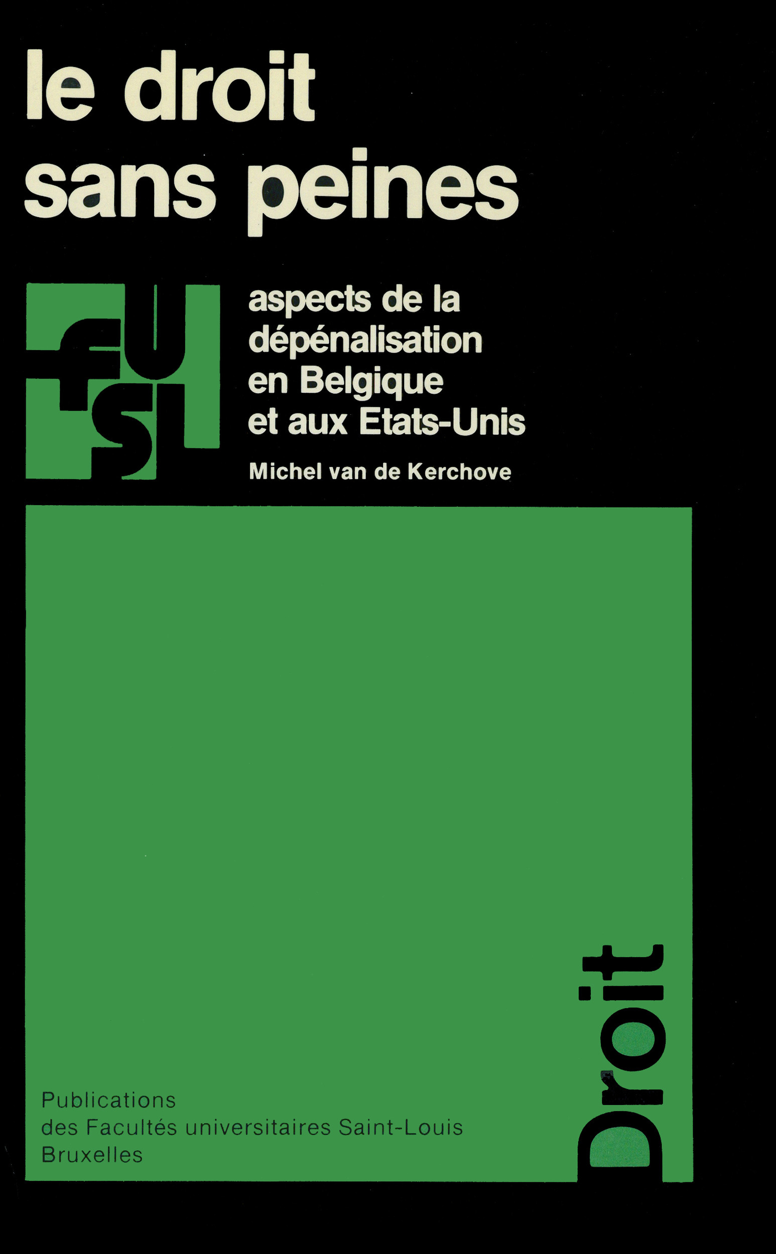 ebook cover of Le droit sans peines, by Michel Van de Kerchove
