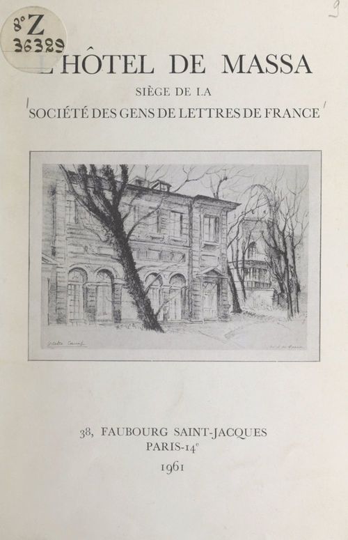 Couverture ebook de L'hôtel de Massa, de Societe Des Gens De Lettres