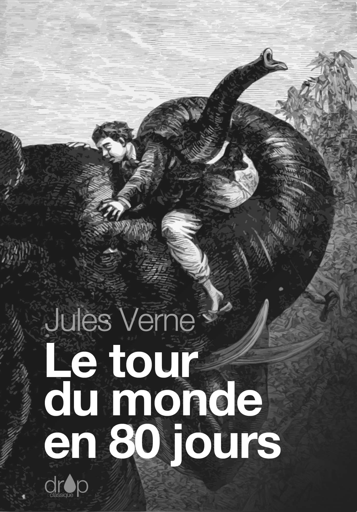 ebook cover of Le Tour du monde en quatre-vingts jours, by Jules Verne