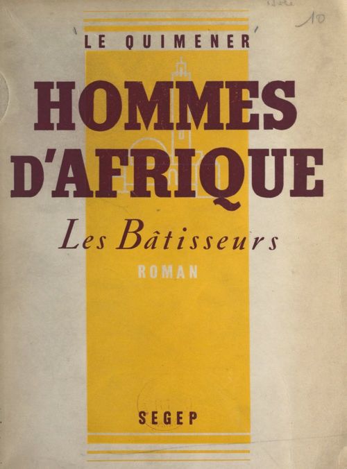 Couverture ebook de Hommes d'Afrique, de Le Quimener