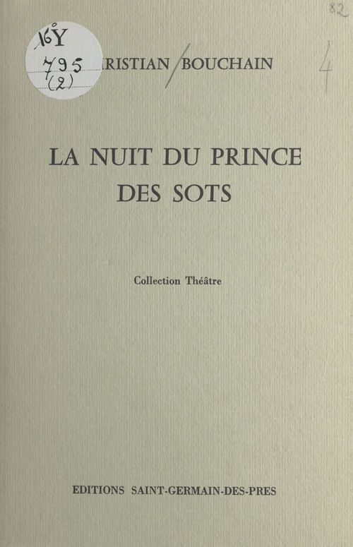 ebook cover of La Nuit du prince des sots, by Christian Bouchain