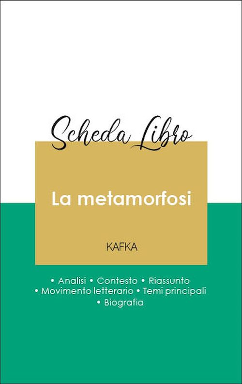 Couverture ebook de Scheda libro La metamorfosi (analisi letteraria di riferimento e riassunto completo), de Franz Kafka