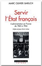 Couverture ebook de Servir l'Etat français, de Marc Olivier Baruch