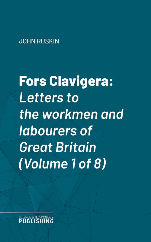 ebook cover of Fors Clavigera, by John Ruskin