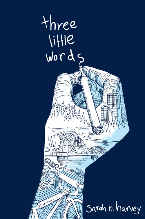 Couverture ebook de Three Little Words, de Sarah Harvey