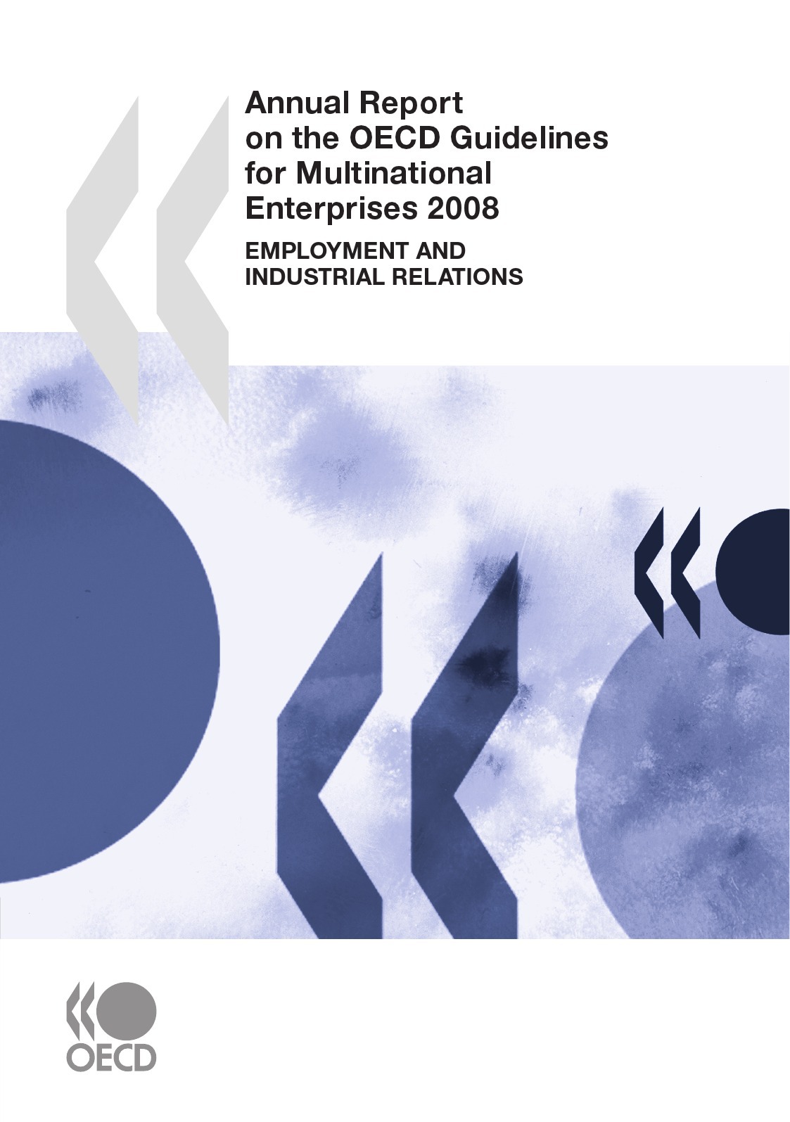 Couverture ebook de Annual Report on the OECD Guidelines for Multinational Enterprises 2008, de Collective