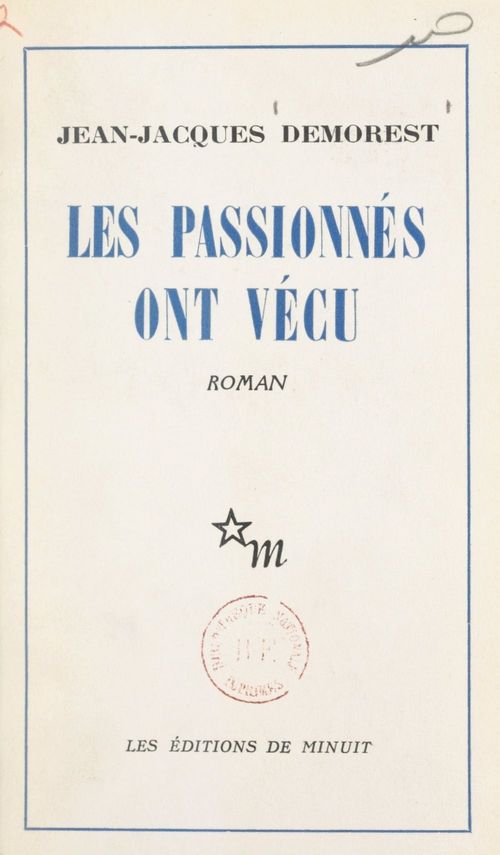 Couverture ebook de Les passionnés ont vécu, de Jean-Jacques Demorest