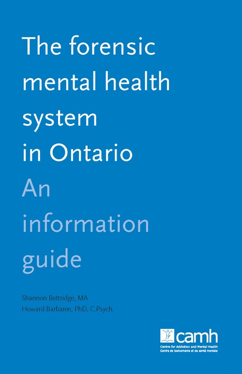 Couverture ebook de The Forensic Mental Health System in Ontario, de Shannon Bettridge, Howard Barbaree