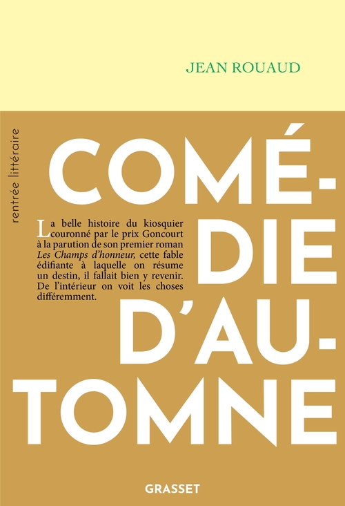 Couverture ebook de Comédie d'automne, de Jean Rouaud