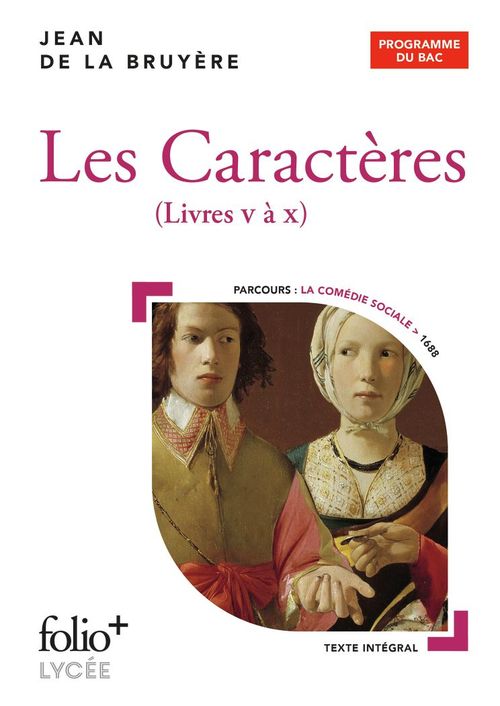 ebook cover of Les Caractères, livres V à X - BAC 2025, by Jean de La Bruyère