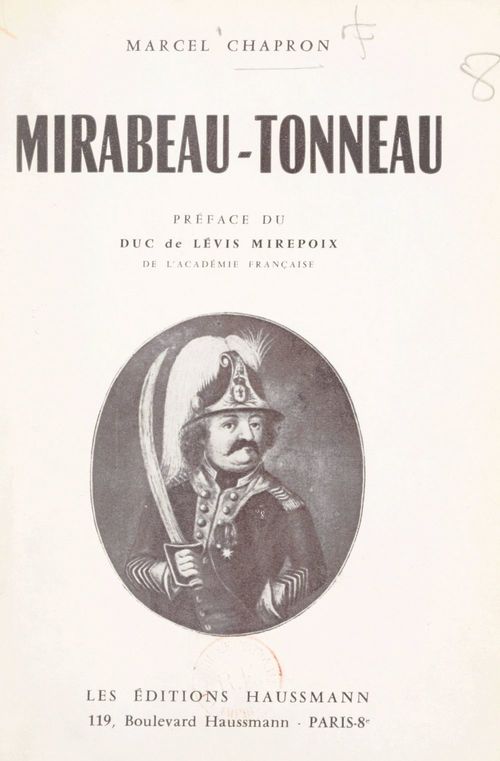 ebook cover of Mirabeau-Tonneau, by Marcel Chapron