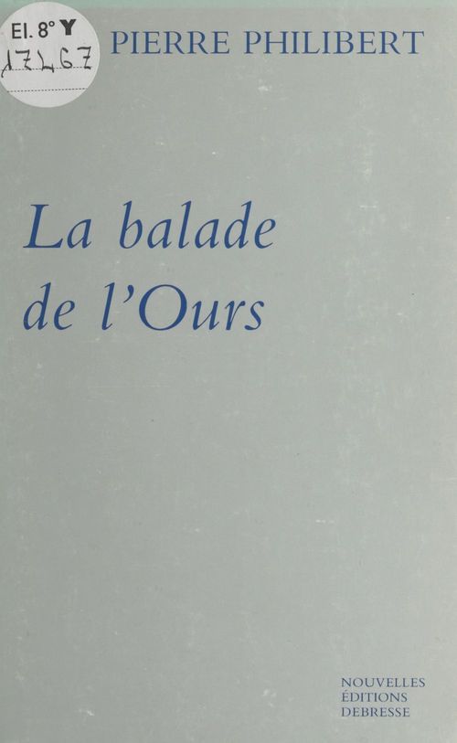 Couverture ebook de La balade de l'ours, de Pierre Philibert