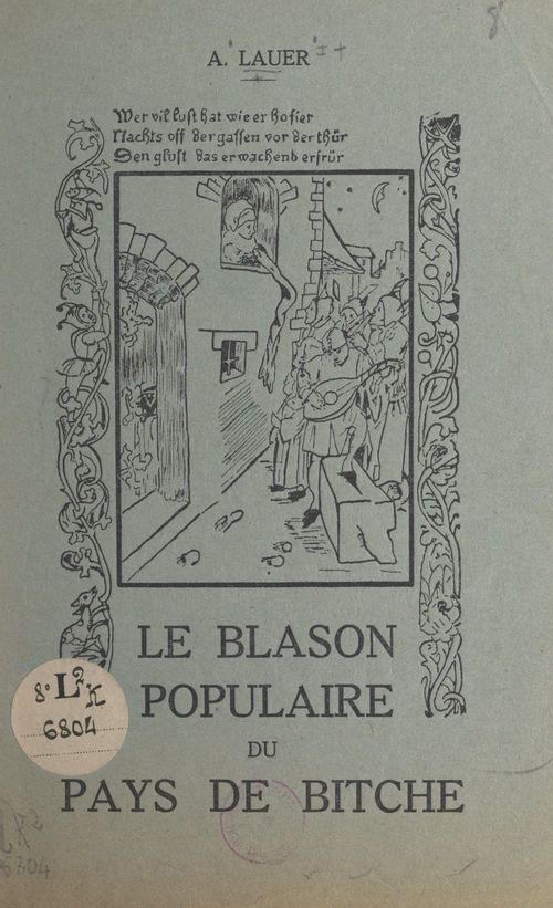 Couverture ebook de Le blason populaire du pays de Bitche, de Auguste Lauer