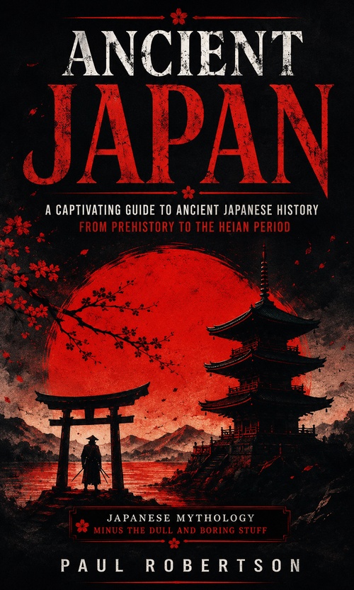 ebook cover of Ancient Japan: Japanese Mythology Minus the Dull and Boring Stuff, by Paul Robertson