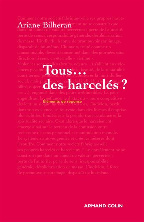 Couverture ebook de Tous... des harcelés ?, de Ariane Bilheran