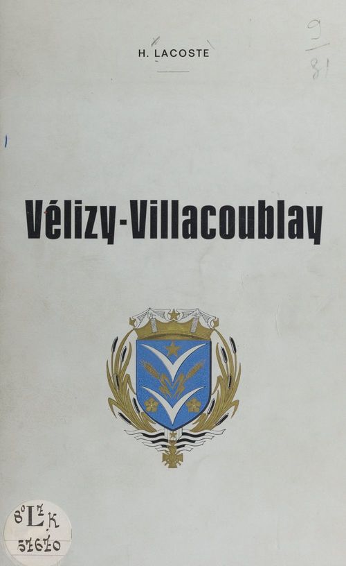 ebook cover of Vélizy-Villacoublay, by Henri Lacoste