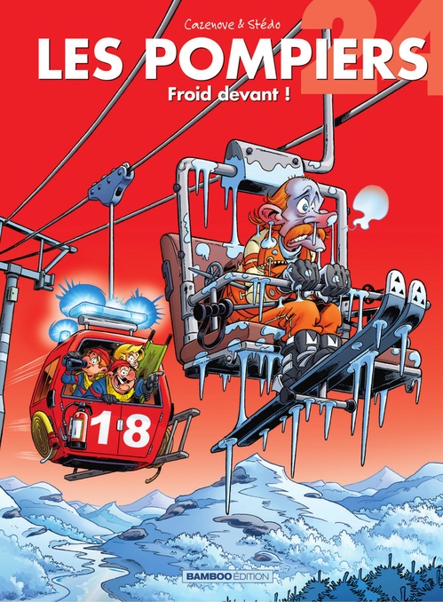 ebook cover of Les Pompiers - Tome 24 - Froid devant !, by Christophe Cazenove