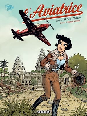 Couverture ebook de L'Aviatrice T2, de Etienne Borgers, François Walthéry, Bruno Di Sano