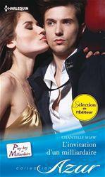 Couverture ebook de L'invitation d'un milliardaire, de Chantelle Shaw