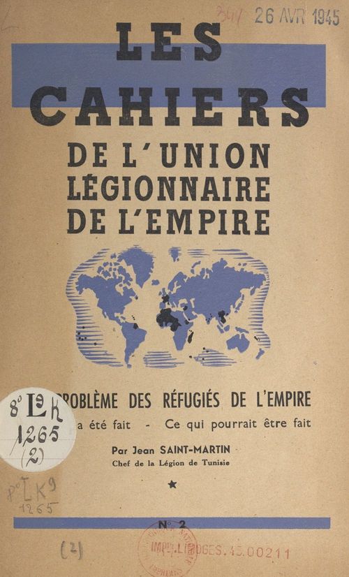 ebook cover of Le problème des réfugiés de l'Empire, by Jean Saint-Martin