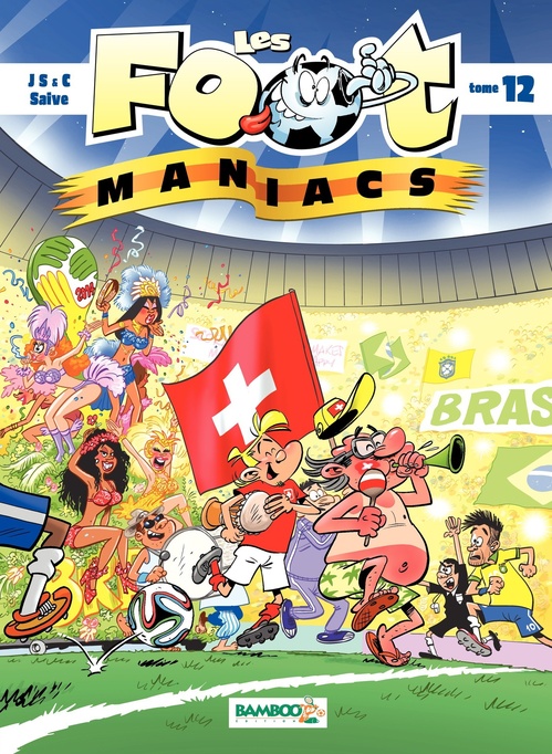 Couverture ebook de Les Footmaniacs - Tome 12, de Jenfèvre, Christophe Cazenove, Henri Jenfèvre, Olivier Sulpice, Olivier Saive