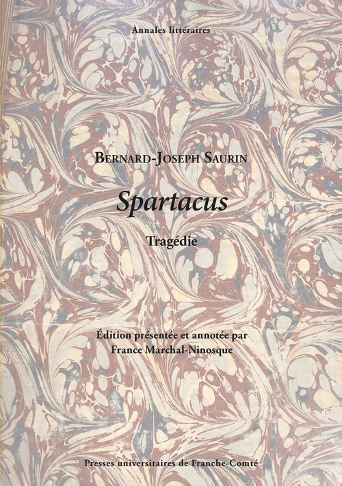ebook cover of Spartacus, by Bernard-Jospeh Saurin
