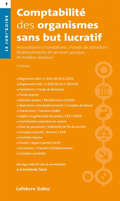 Couverture ebook de Comptabilité des organismes sans but lucratif - 5ème édition, de Catherine Sage