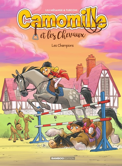 Couverture ebook de Camomille et les chevaux - Tome 4, de Lili Mésange, Stefano Turconi
