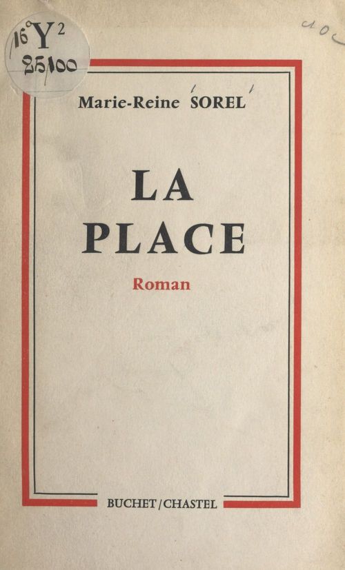 Couverture ebook de La place, de Marie-Reine Sorel