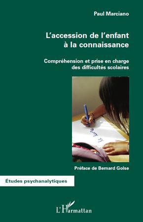 Couverture ebook de L'accession de l'enfant à la connaissance, de Paul Marciano