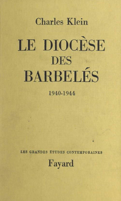 ebook cover of Le diocèse des barbelés, by Charles Klein