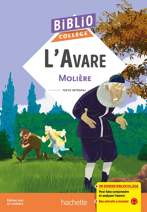 Couverture ebook de Bibliocollège - L'Avare, Molière, de Molière