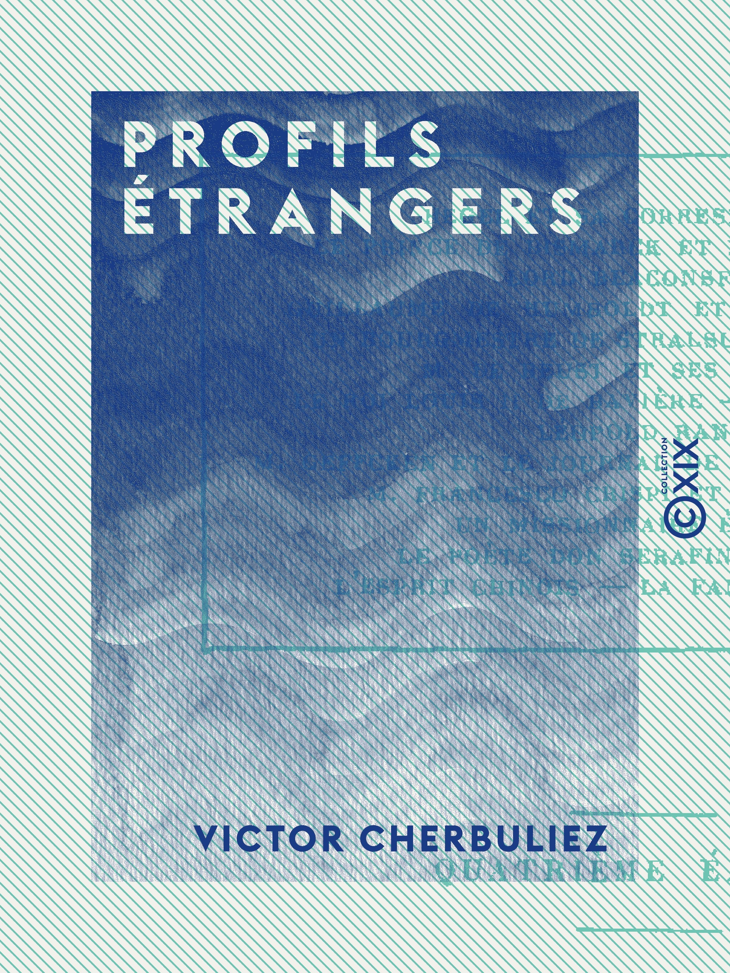 Couverture ebook de Profils étrangers, de Victor Cherbuliez