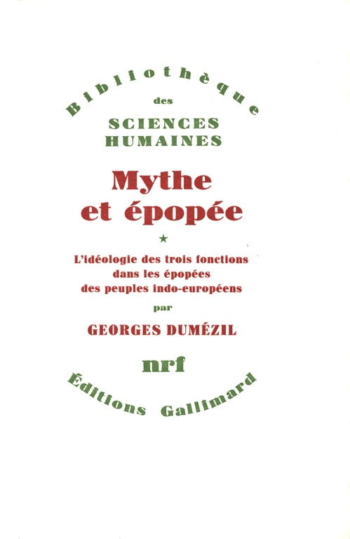 ebook cover of Mythe et épopée (Tome 1), by Georges Dumezil