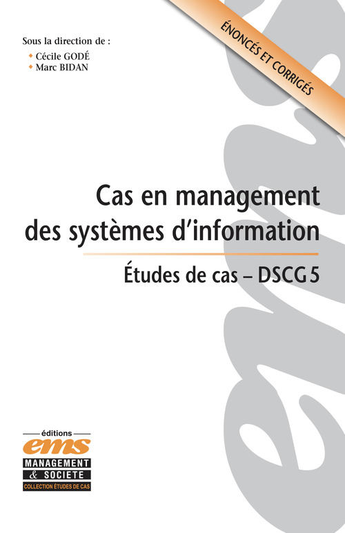 Couverture ebook de Cas en management des systèmes d'information, de Marc Bidan, Cécile Godé