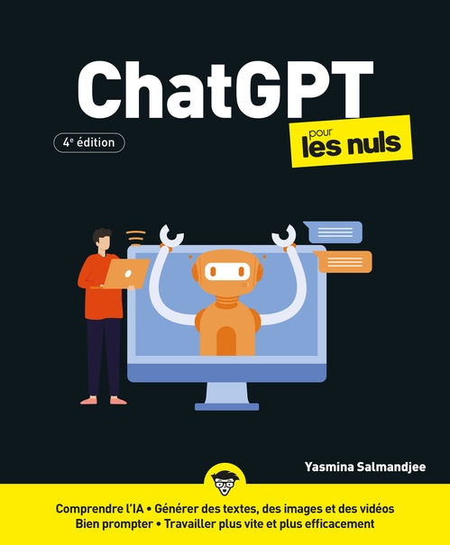Couverture ebook de ChatGPT pour les Nuls - 4e édition, de Yasmina Salmandjee